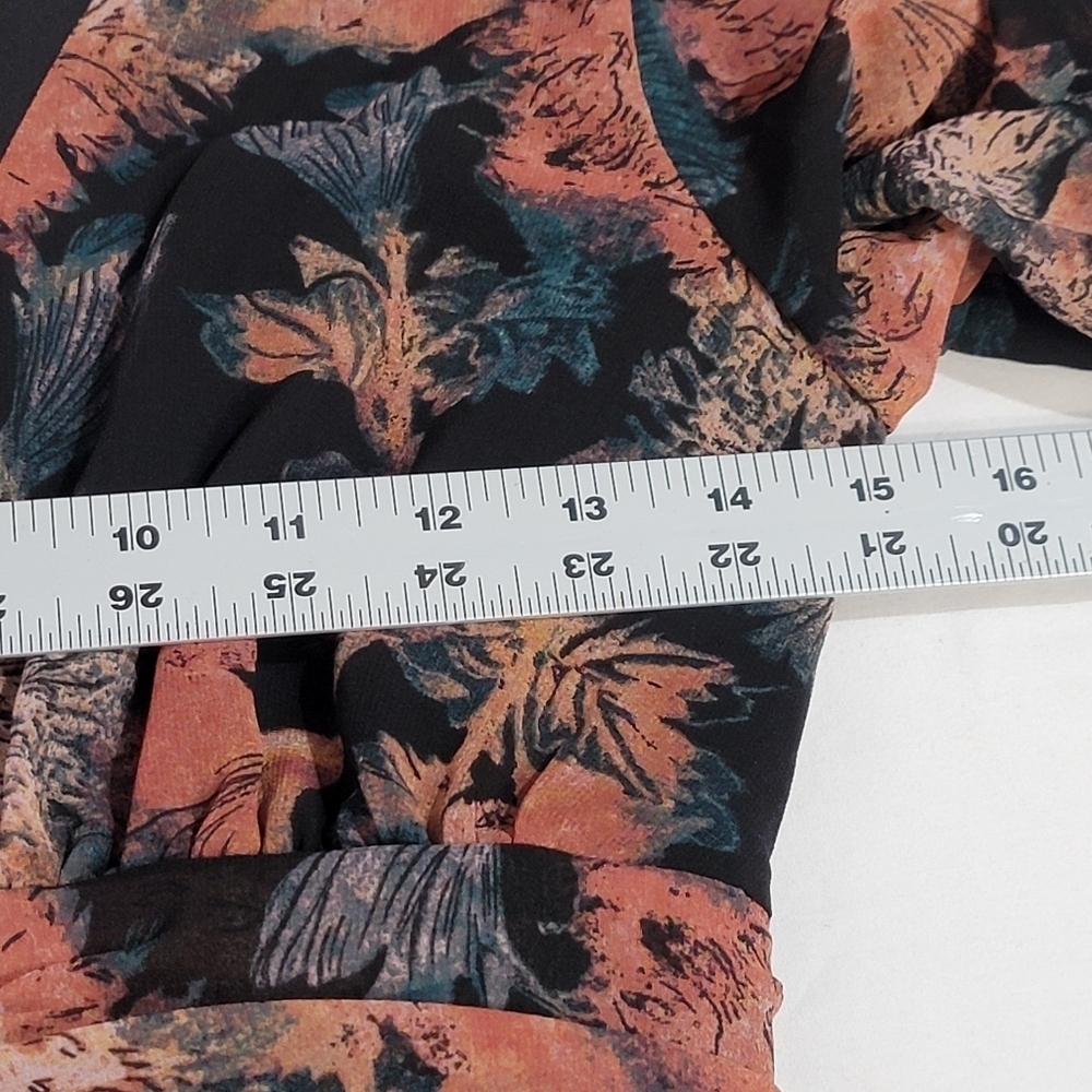 Chelsea28 Floral Split Long Sleeve Tiered Maxi Dress Size XXS - Picture 13 of 16
